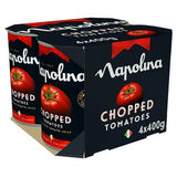 Napolina Chopped Tomatoes Rich Tomato Juice 4x400g Tins