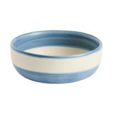 Habitat Artisan Stripe Stoneware Nibble Bowl Blue