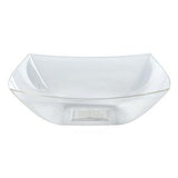Sainsbury's Home Reusable Large Square Bowl Clear Plastic Party Bowl