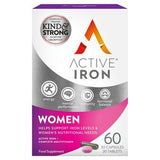 Active Iron Women Capsules & Tablets Iron Multivitamin Supplement 60 Count