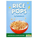 Sainsbury's Rice Pops Plain Breakfast Cereal 375g
