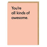Ohh Deer pink greeting card 10.5 x 14.8cm, imported from the UK