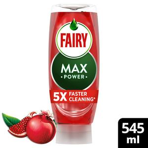 Fairy Max Power washing up liquid pomegranate 545ml - British product