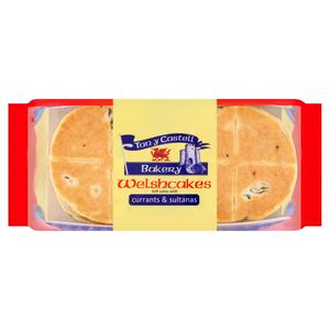 Tan Y Castell Welsh Cakes med rosiner og sultanas 6-pakning Tradisjonell baking