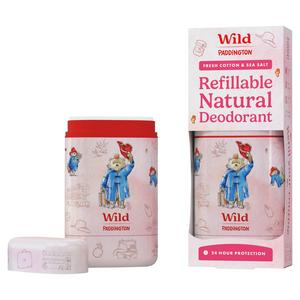Wild Fresh Cotton & Sea Salt Natural Deodorant 40g (British brand)