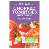 Sainsbury's Italian Chopped Tomatoes with Garlic Tinned Tomatoes 390g