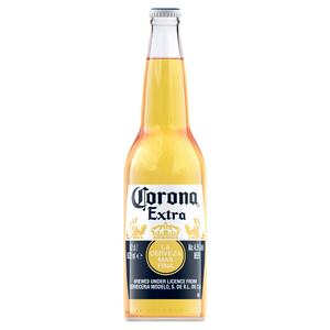 Corona Premium lager beer bottle 620ml - British product