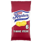 Roysters T-Bone Steak Flavour Crisps Multipack x6