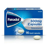 Panadol Paracetamol Liquid Capsules Rapid Pain Relief 16 Pack 500mg