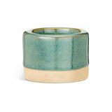 Habitat Ceramic Tealight Holder Green Glaze 5cm Height