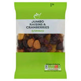 Sainsbury's Jumbo Raisins & Cranberries Mixed Dried Fruit Snacks 200g