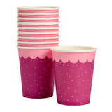 Sainsbury's Home Pink Polka Dot Paper Cups 250ml (British brand)