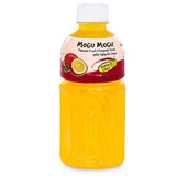 Mogu Mogu Passion Fruit Flavored Drink with Nata De Coco Multipack (Pack of 6)