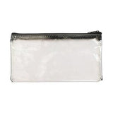 Sainsbury's Home Clear Pencil Case Black Zip 15cm