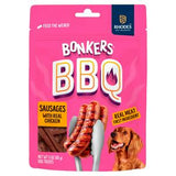 Bonkers BBQ chicken sausage dog treats 85g - British product