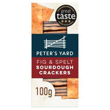 Peter's Yard Fig & Spelt Sourdough Crackers Crispbread 100g
