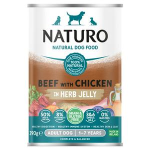 Naturo natural adult dog food 390g, imported from the UK