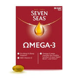 Seven Seas Omega-3 Fish Oil capsules with Vitamin D 30 count (British brand)
