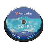 Verbatim Cd-R Discs 52X Spindle Pack 10pk