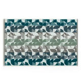 Habitat Blue Geo Bath Mat 80cm x 50cm