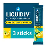 Liquid IV electrolyte powder lemon lime 3 sachets, UK version