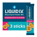 Liquid I.V. Hydration Multiplier Powder Passion Fruit 3 Sachets, UK version