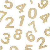 Get Creative Wooden Numbers Craft Pack of 78, UK version