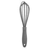 Grey Silicone Kitchen Whisk For Beating And Mixing, UK version