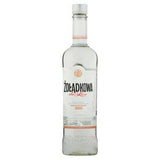Zodkowa De Luxe Vodka 50cl glass bottle packaged securely (British brand)
