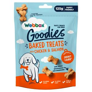 Webbox Goodies Baked Treats Chicken Salmon Dog Treats 125g