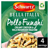 Schwartz Bella Italia Creamy Chicken Wild Mushroom Pasta Recipe Mix 30g