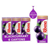Ribena blackcurrant juice carton 6x250ml, imported from the UK