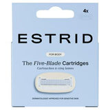 Estrid Five Blade Replacement Cartridges x4 Razor Blades