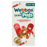 Webbox Lick-e-Puds Strawberry Cat Treat 5 x 15g