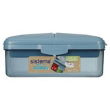 Sistema Slimline Quaddie Lunch Box 1.5L with Bottle