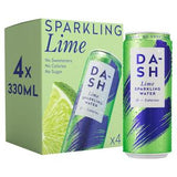 Dash Lime Sparkling Water 4 x 330ml Cans