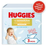 Huggies Pure Extra Care Sensitive Baby Wipes Plastic Free 3 Pack of 48