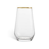 Habitat Gold Rim Hi Ball Glass 710ml capacity, UK version