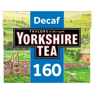 Yorkshire Tea Decaffeinated Black Tea Bags x160