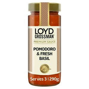 Loyd Grossman Pomodoro & Fresh Basil Pasta Sauce 290g, UK version