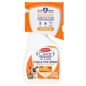 Bob Martin Flea & Tick Spray Clear Pet & Home 300ml - British product