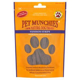 Pet Munchies Venison Strips Dog Treats 75g