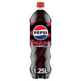 Pepsi Max Cherry Cola 1.25L, imported from the UK