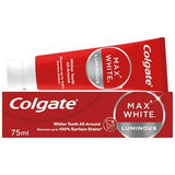 Colgate Max White Luminous Whitening Toothpaste 75ml - British product