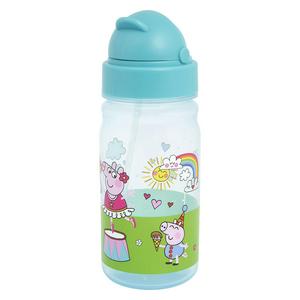 Official Peppa Pig water bottle 400ml with straw, imported from the UK