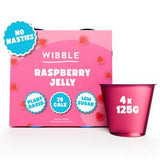 Wibble Raspberry Jelly Jelly Pots 4 x 125g