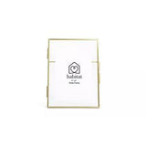 Habitat Skinny Metal Easel Photo Frame Gold 18x13cm