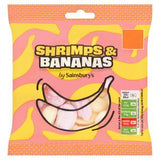 Sainsbury's Shrimps Bananas Fruit Flavour Foam Sweets 70g