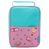 Smash Pink and Turquoise Charm Lunch Bag