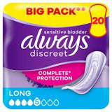Always Discreet Incontinence Pads Womens Long 20 count - British product